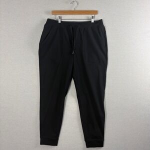 VRST Joggers Mens Large Black Knit Athleisure Comfort Lounge Minimalist